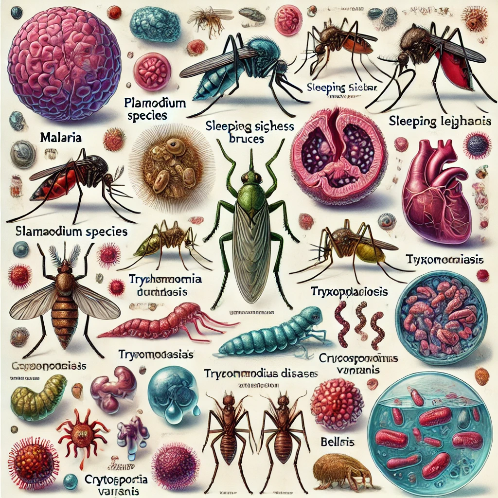 protozoan diseases in Hindi Helminthic Diseases in Hindi
